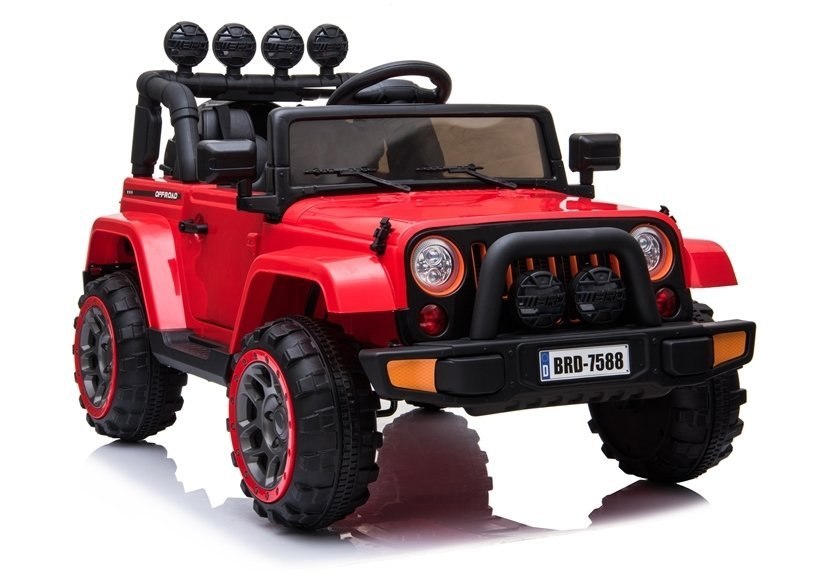 Auto na Akumulator Jeep BRD-7588 4x4 Czerwony Auto na Akumulator Jeep BRD-7588 4x4 Czerwony