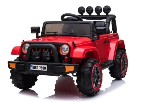 Auto na Akumulator Jeep BRD-7588 4x4 Czerwony Auto na Akumulator Jeep BRD-7588 4x4 Czerwony