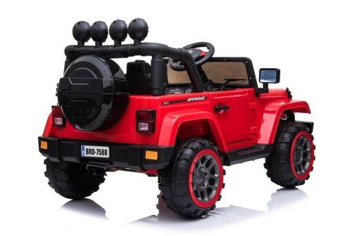 Auto na Akumulator Jeep BRD-7588 4x4 Czerwony Auto na Akumulator Jeep BRD-7588 4x4 Czerwony