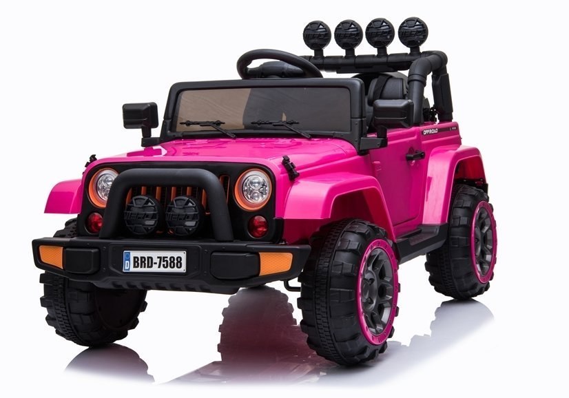 Auto na Akumulator Jeep BRD-7588 4x4 Różowy Auto na Akumulator Jeep BRD-7588 4x4 Różowy