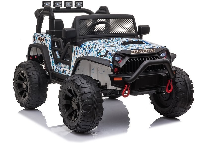 Auto na akumulator Jeep JC666 Niebieski Lakierowany Auto na akumulator Jeep JC666 Niebieski Lakierowany