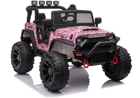 Auto na akumulator Jeep JC666 Różowy Lakierowany Auto na akumulator Jeep JC666 Różowy Lakierowany
