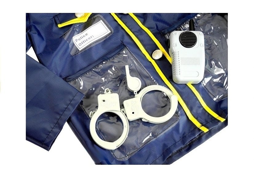 Strój Przebranie Policjanta + Akcesoria Odznaka Strój Przebranie Policjanta + Akcesoria Odznaka