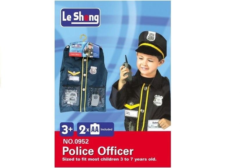 Strój Przebranie Policjanta + Akcesoria Odznaka Strój Przebranie Policjanta + Akcesoria Odznaka