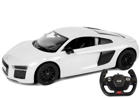 Auto R/C Audi R8 Rastar 1:14 Białe na pilota Auto R/C Audi R8 Rastar 1:14 Białe na pilota