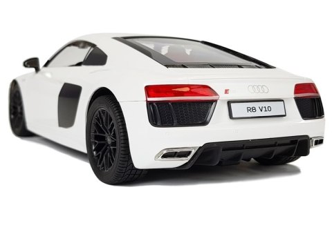 Auto R/C Audi R8 Rastar 1:14 Białe na pilota Auto R/C Audi R8 Rastar 1:14 Białe na pilota