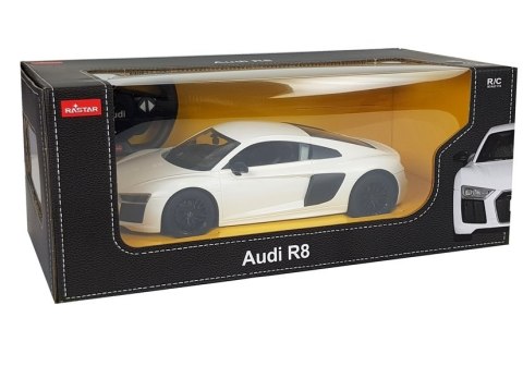 Auto R/C Audi R8 Rastar 1:14 Białe na pilota Auto R/C Audi R8 Rastar 1:14 Białe na pilota