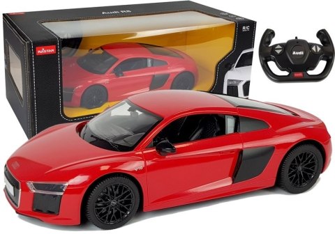 Auto R/C Audi R8 Rastar 1:14 Czerwone na pilota Auto R/C Audi R8 Rastar 1:14 Czerwone na pilota