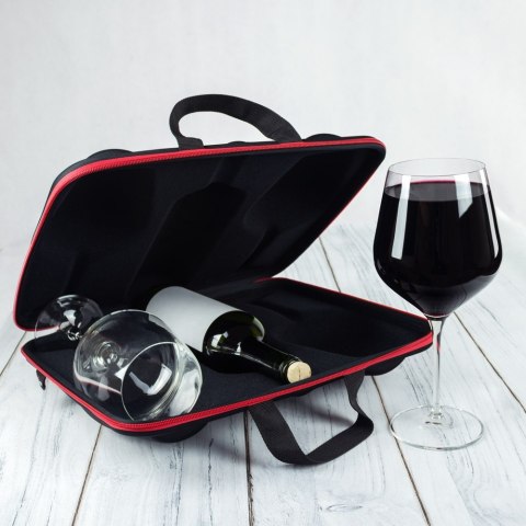 Etui na wino z kieliszkami diVinto Diamond Etui na wino z kieliszkami diVinto Diamond