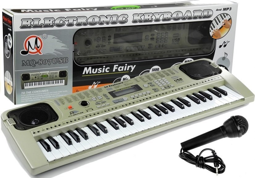 Keyboard MQ807 Organy Pianinko + Mikrofon USB Keyboard MQ807 Organy Pianinko + Mikrofon USB