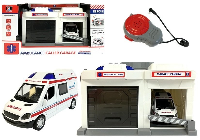 Ambulans Stacja Baza Pogotowia Ratunkowego Mikrofon i Głośnik Ambulans Stacja Baza Pogotowia Ratunkowego Mikrofon i Głośnik