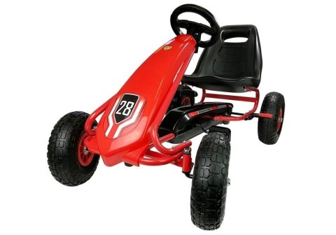 Gokart HP003D Pompowane Koła Czerwony Gokart HP003D Pompowane Koła Czerwony