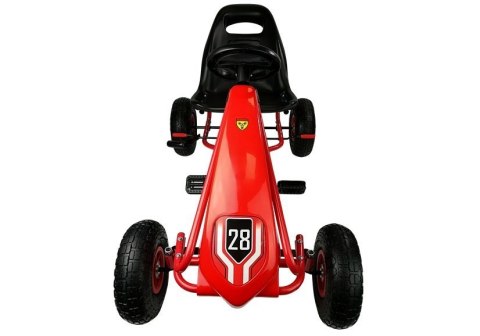 Gokart HP003D Pompowane Koła Czerwony Gokart HP003D Pompowane Koła Czerwony