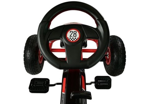 Gokart HP003D Pompowane Koła Czerwony Gokart HP003D Pompowane Koła Czerwony