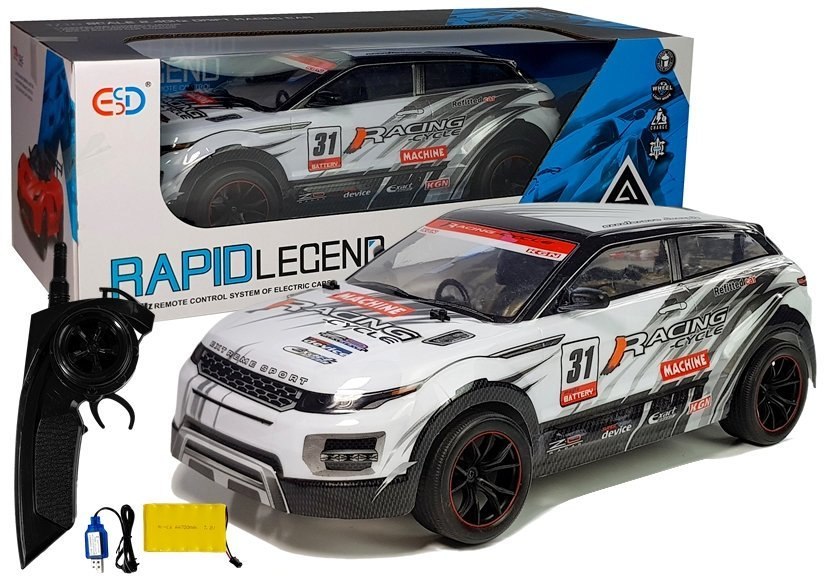 Auto Zdalnie Sterowane R/C Terenowe Białe 1:10 Auto Zdalnie Sterowane R/C Terenowe Białe 1:10