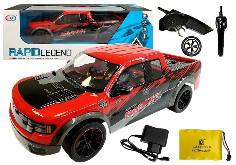 Auto Zdalnie Sterowane R/C Pick-up Czerwone Auto Zdalnie Sterowane R/C Pick-up Czerwone