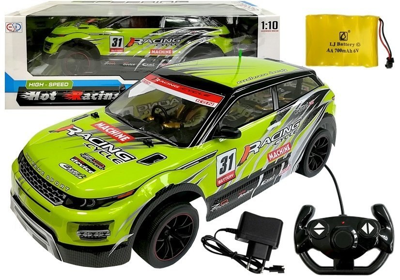 Auto Zdalnie Sterowane R/C Terenowe Zielone 1:10 Auto Zdalnie Sterowane R/C Terenowe Zielone 1:10