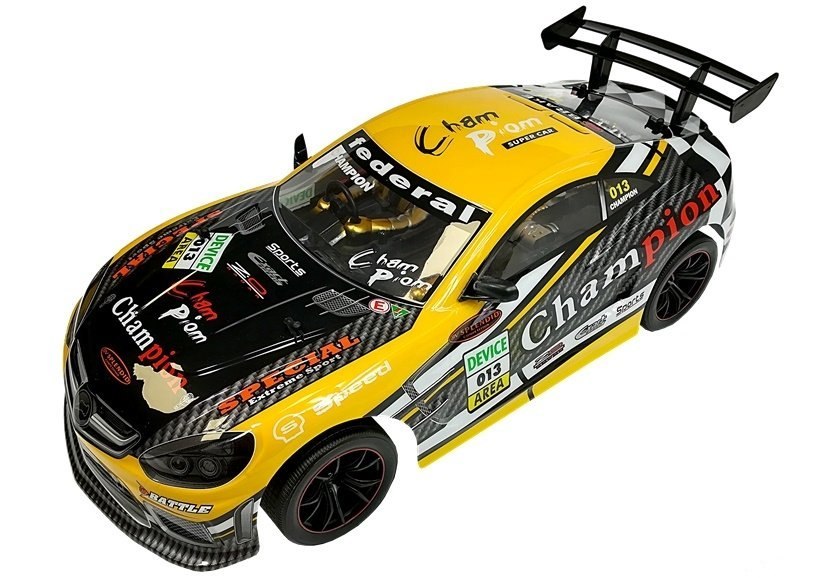 Auto Zdalnie Sterowane Sportowe 2.4GHz Żółte Auto Zdalnie Sterowane Sportowe 2.4GHz Żółte