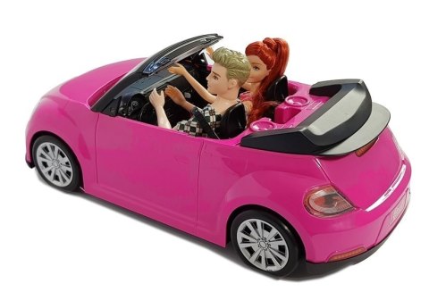 Lalki z Samochodem Auto Coupe Dźwięk i Światła 43 cm Różowy Lalki z Samochodem Auto Coupe Dźwięk i Światła 43 cm Różowy