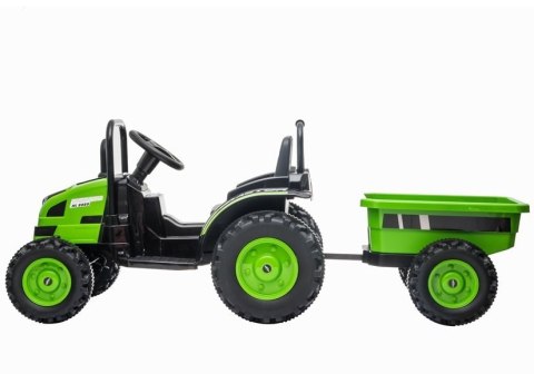 Traktor na Akumulator z Przyczepą HL388 Zielony Traktor na Akumulator z Przyczepą HL388 Zielony