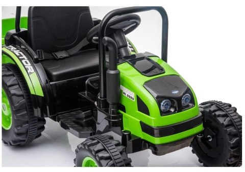 Traktor na Akumulator z Przyczepą HL388 Zielony Traktor na Akumulator z Przyczepą HL388 Zielony