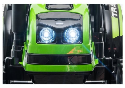 Traktor na Akumulator z Przyczepą HL388 Zielony Traktor na Akumulator z Przyczepą HL388 Zielony