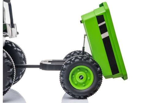 Traktor na Akumulator z Przyczepą HL388 Zielony Traktor na Akumulator z Przyczepą HL388 Zielony