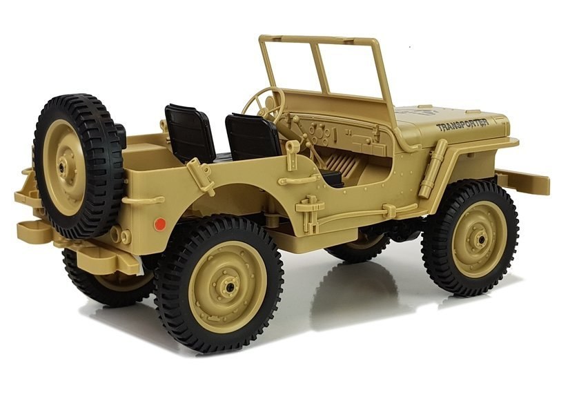 Auto Zdalnie Sterowane 4x4 Jeep 1:10 Żółte 33cm Auto Zdalnie Sterowane 4x4 Jeep 1:10 Żółte 33cm
