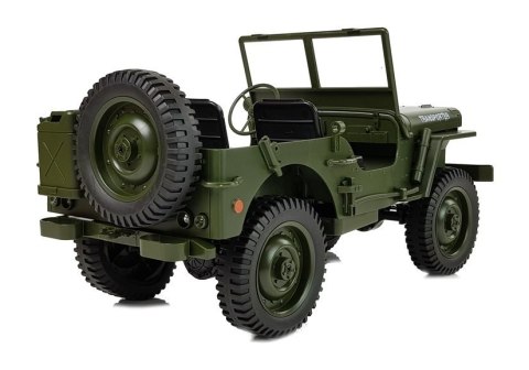 Auto Zdalnie Sterowane Jeep 1:10 Zielone 33cm Auto Zdalnie Sterowane Jeep 1:10 Zielone 33cm
