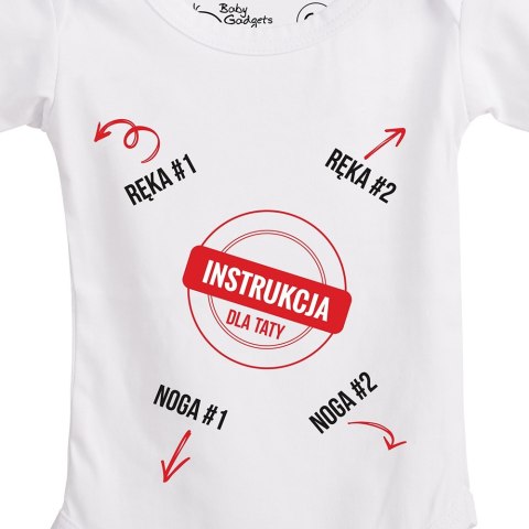 Baby Instructions - Body z instrukcją dla Taty Baby Instructions - Body z instrukcją dla Taty