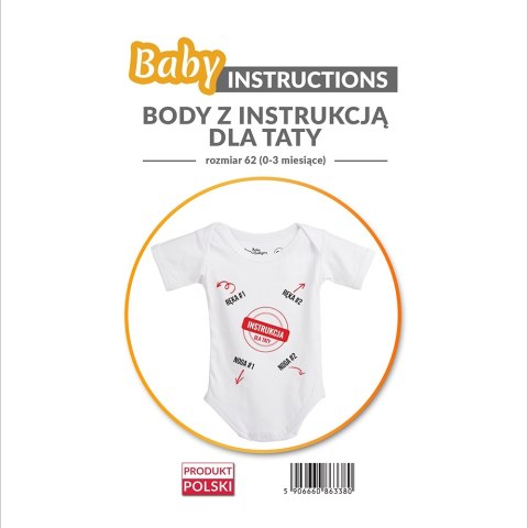 Baby Instructions - Body z instrukcją dla Taty Baby Instructions - Body z instrukcją dla Taty