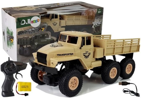 Ciężarówka Auto Zdalnie Sterowane 1:18 Wojskowe Piaskowe Ciężarówka Auto Zdalnie Sterowane 1:18 Wojskowe Piaskowe