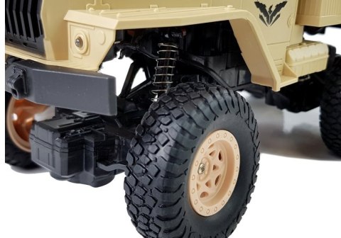 Ciężarówka Auto Zdalnie Sterowane 1:18 Wojskowe Piaskowe Ciężarówka Auto Zdalnie Sterowane 1:18 Wojskowe Piaskowe