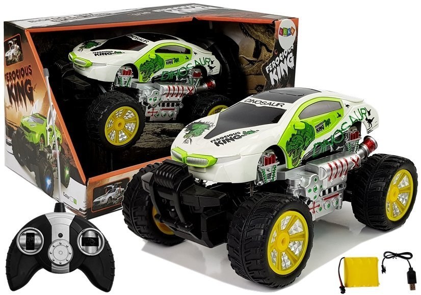 Zdalnie Sterowane Auto 1:16 R/C Terenowe Białe Zdalnie Sterowane Auto 1:16 R/C Terenowe Białe