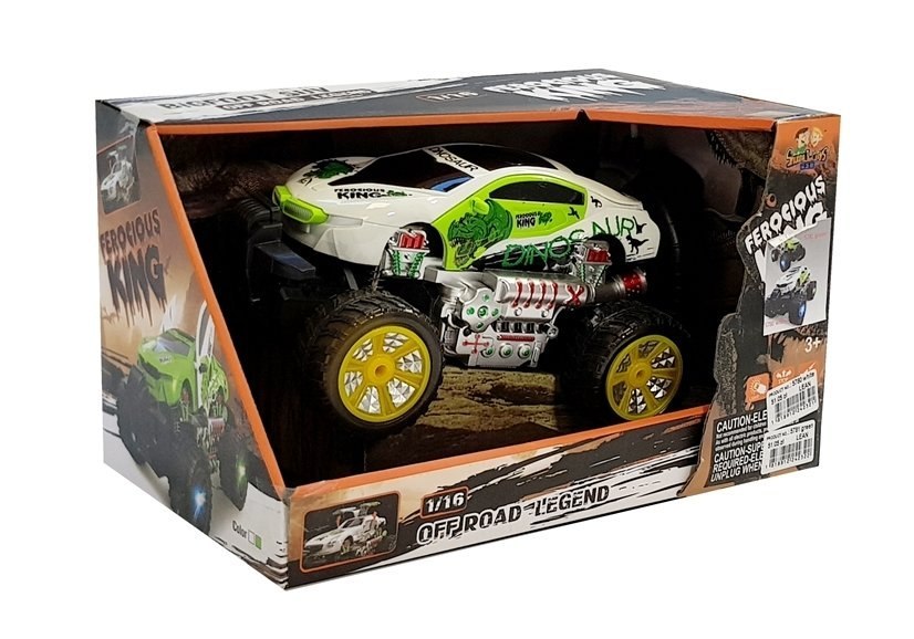 Zdalnie Sterowane Auto 1:16 R/C Terenowe Białe Zdalnie Sterowane Auto 1:16 R/C Terenowe Białe