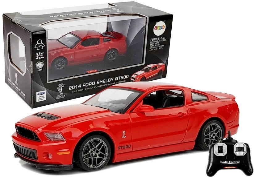 Auto Zdalnie Sterowane Ford Shelby GT500 Czerwony 2.4 G Auto Zdalnie Sterowane Ford Shelby GT500 Czerwony 2.4 G