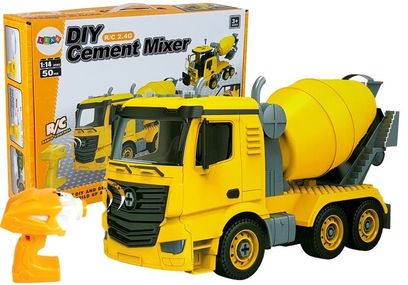 Betoniarka Zdalnie Sterowana 1:14 R/C DIY 50 Elementów Betoniarka Zdalnie Sterowana 1:14 R/C DIY 50 Elementów