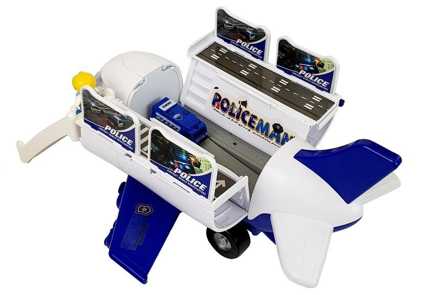 Samolot Rozkładany Baza Policyjna Samochody 39cm Samolot Rozkładany Baza Policyjna Samochody 39cm