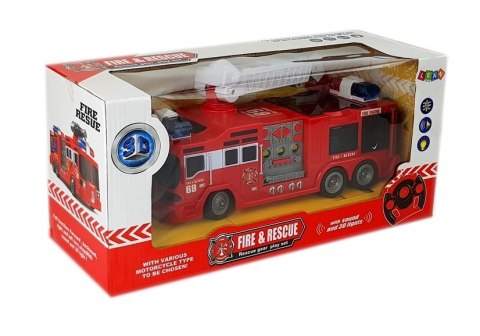 Wóz Strażacki Zdalnie Sterowany Straż Pożarna R/C 28cm Wóz Strażacki Zdalnie Sterowany Straż Pożarna R/C 28cm