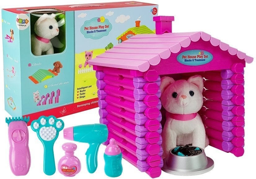 Zwierzak Kotek z Domkiem na Baterie Akcesoria Zwierzak Kotek z Domkiem na Baterie Akcesoria
