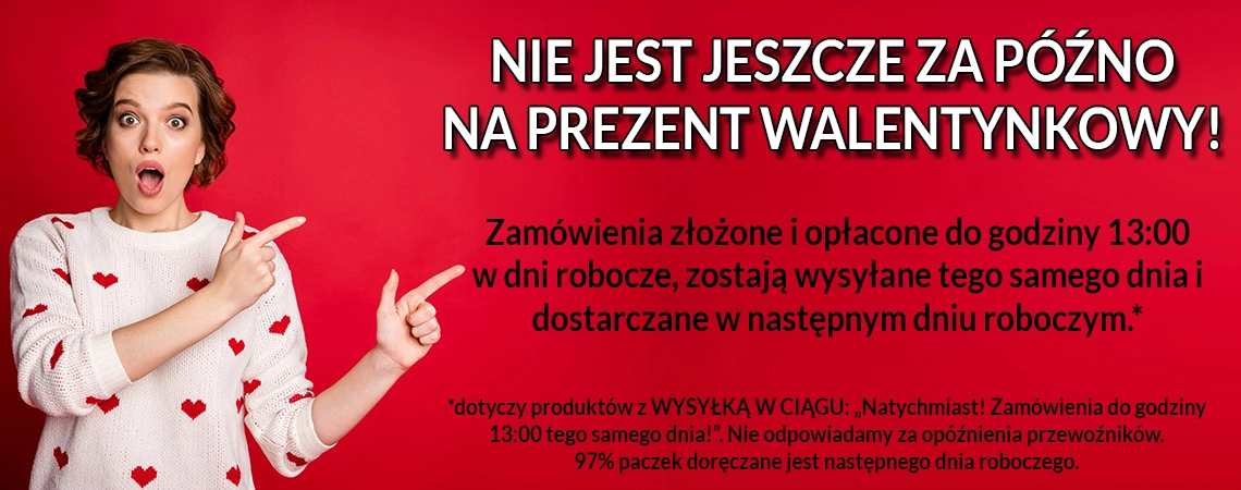 Dostawa przed Walentynkami